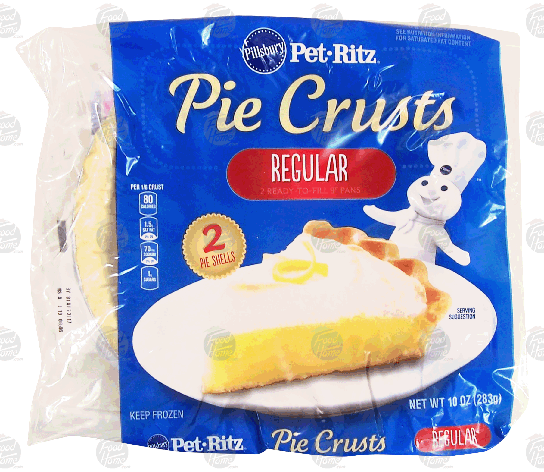 Pillsbury Pet-ritz pie crusts in 9-inch pans, ready to fill, 2-count Full-Size Picture